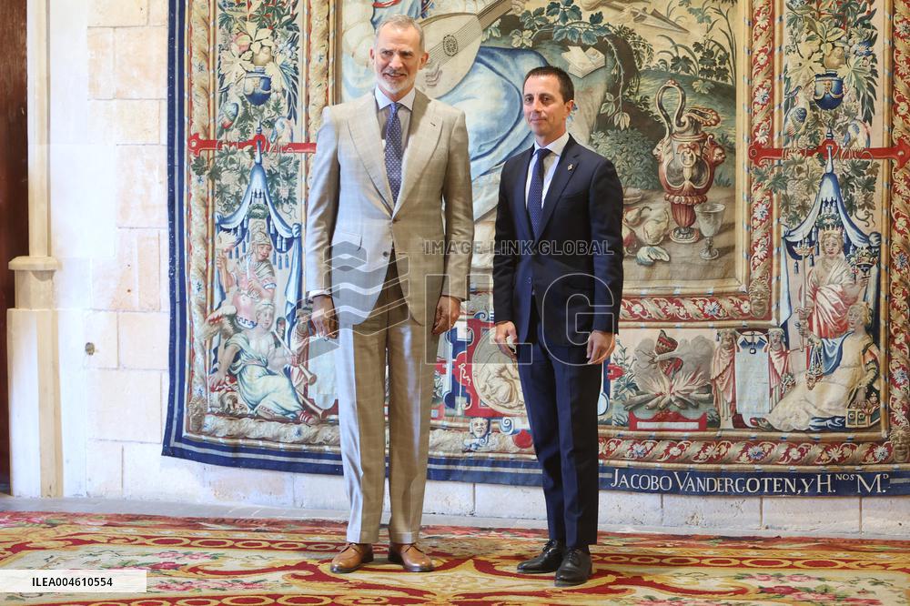 King Felipe VI Receives in Audience - Mallorca