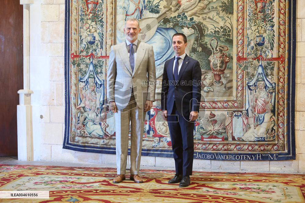 King Felipe VI Receives in Audience - Mallorca