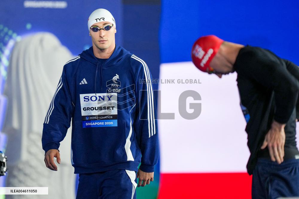 Maxime Grousset Wins Gold at World Aquatics Championships - Singapore