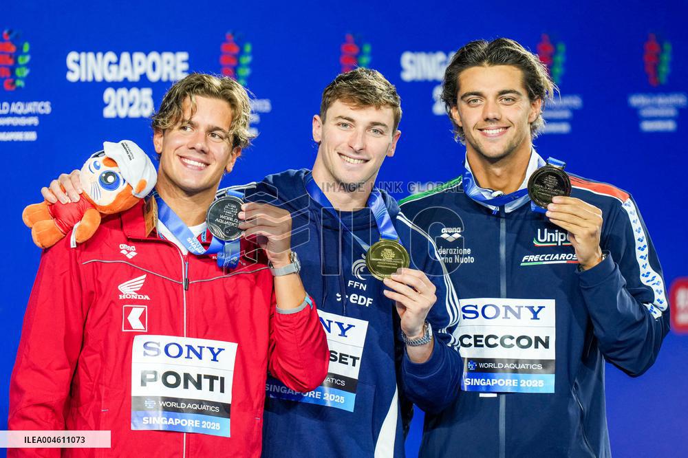 Maxime Grousset Wins Gold at World Aquatics Championships - Singapore