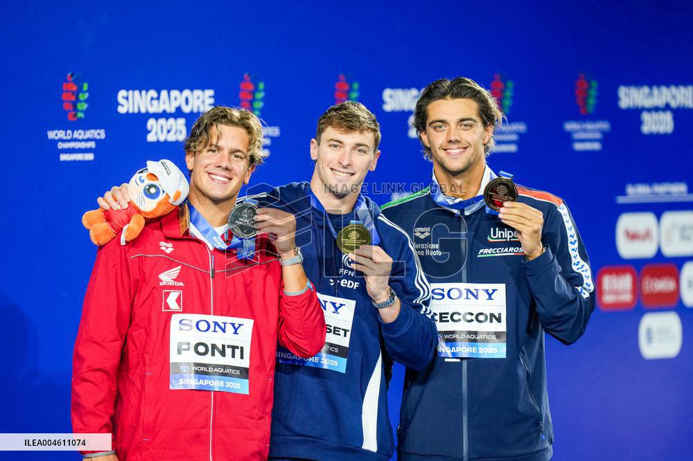 Maxime Grousset Wins Gold at World Aquatics Championships - Singapore