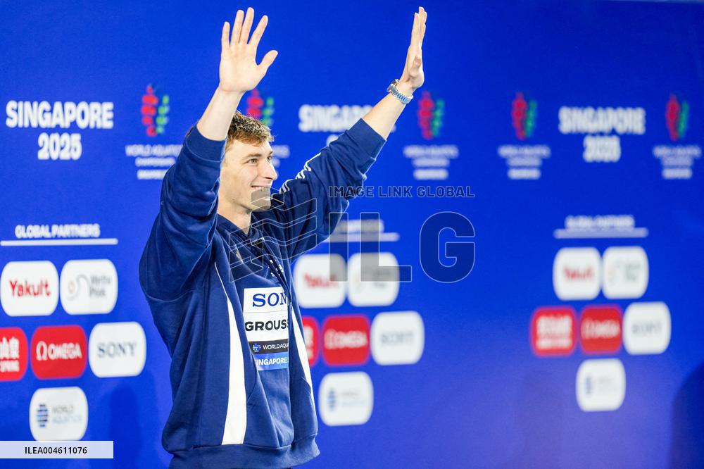 Maxime Grousset Wins Gold at World Aquatics Championships - Singapore