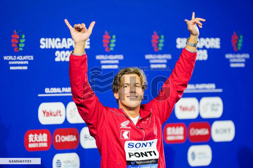 Maxime Grousset Wins Gold at World Aquatics Championships - Singapore