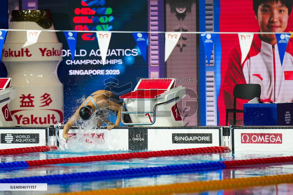 Yu Zidi At Singapore World Aquatics Championships