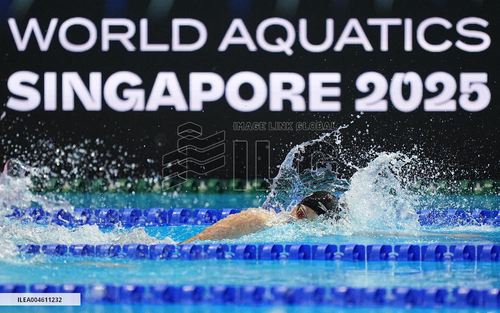 Yu Zidi At Singapore World Aquatics Championships