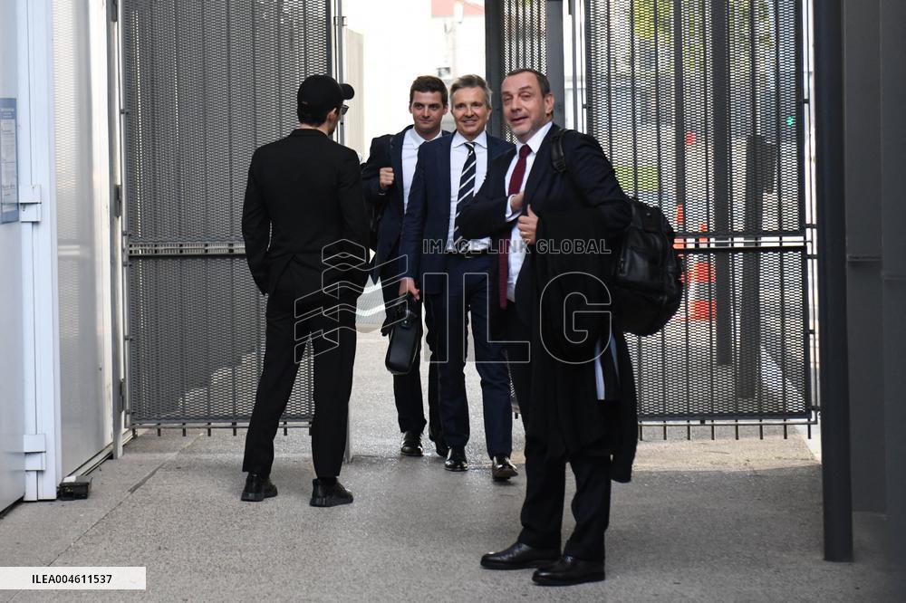 Telegram CEO Pavel Durov Leaves the Paris Criminal Court  - France