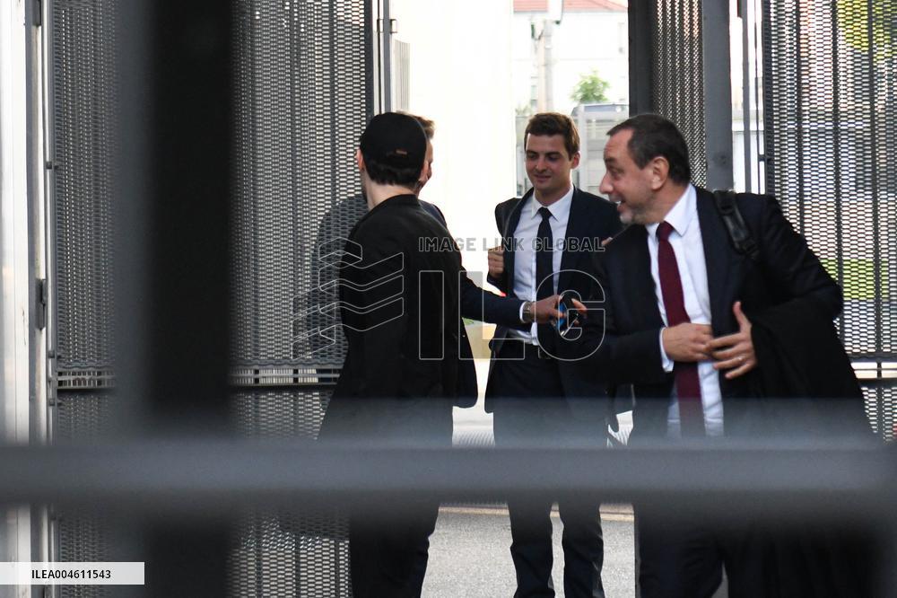 Telegram CEO Pavel Durov Leaves the Paris Criminal Court  - France