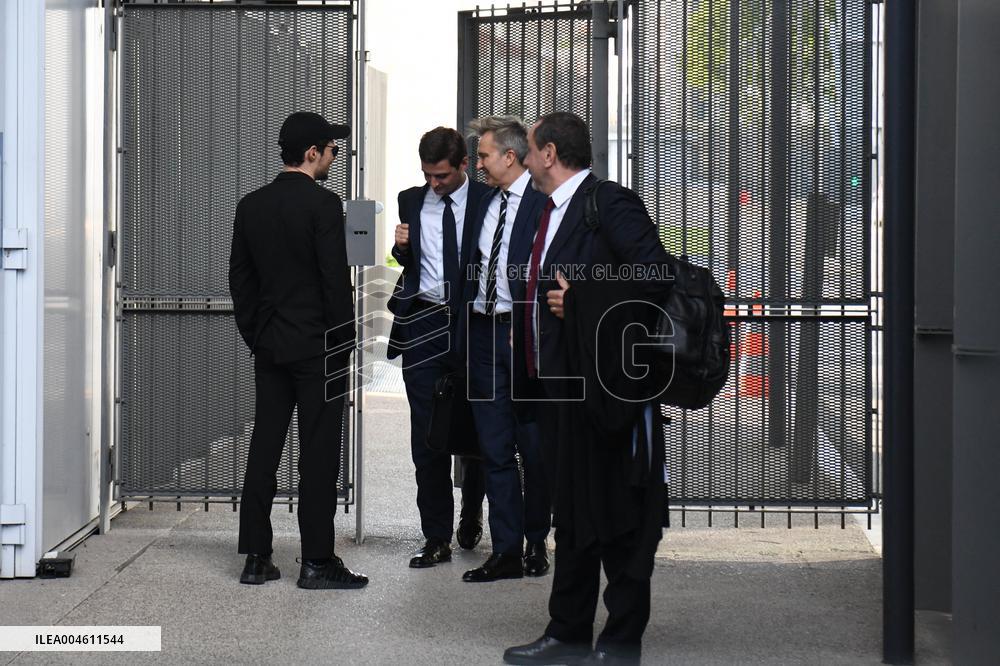 Telegram CEO Pavel Durov Leaves the Paris Criminal Court  - France