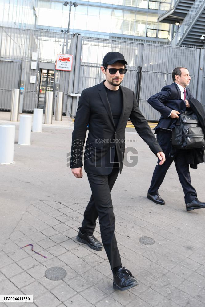 Telegram CEO Pavel Durov Leaves the Paris Criminal Court  - France