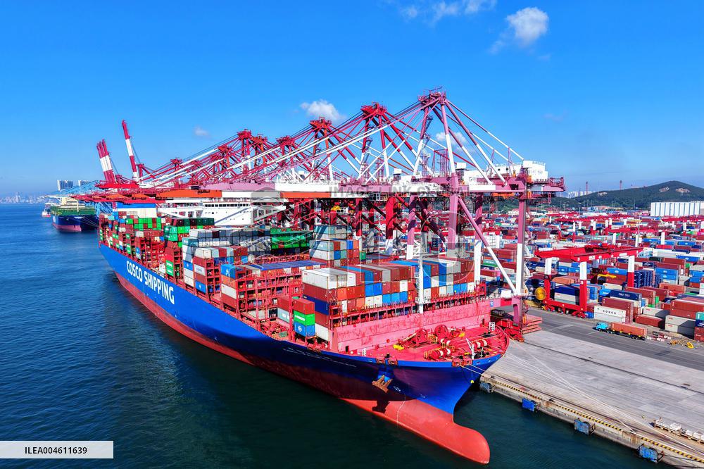 Qingdao Port Container Trade
