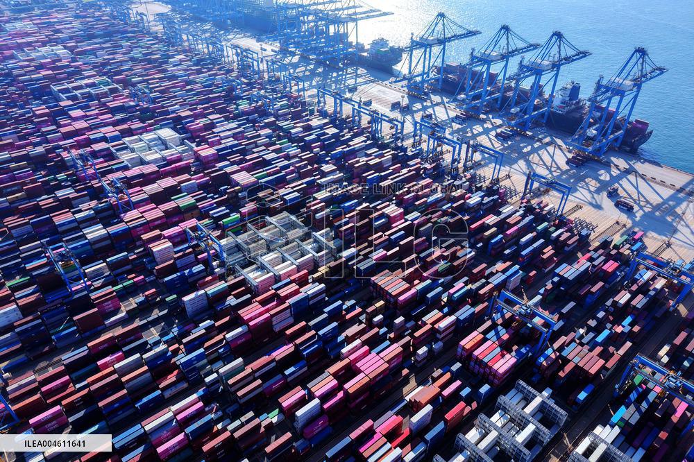 Qingdao Port Container Trade