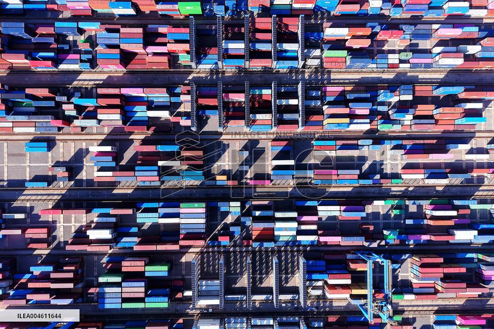 Qingdao Port Container Trade