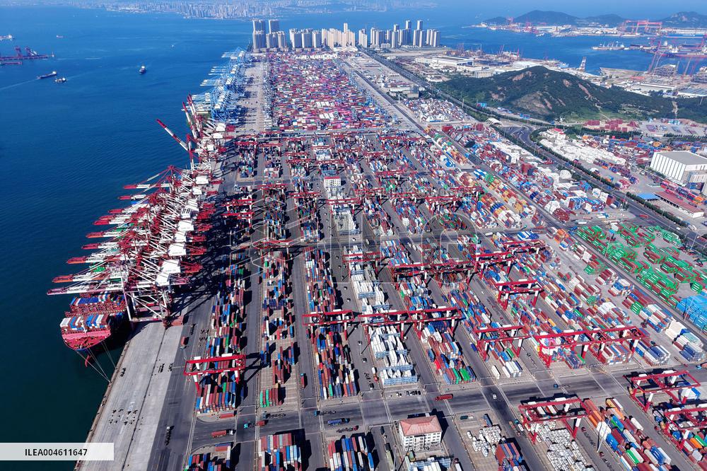 Qingdao Port Container Trade