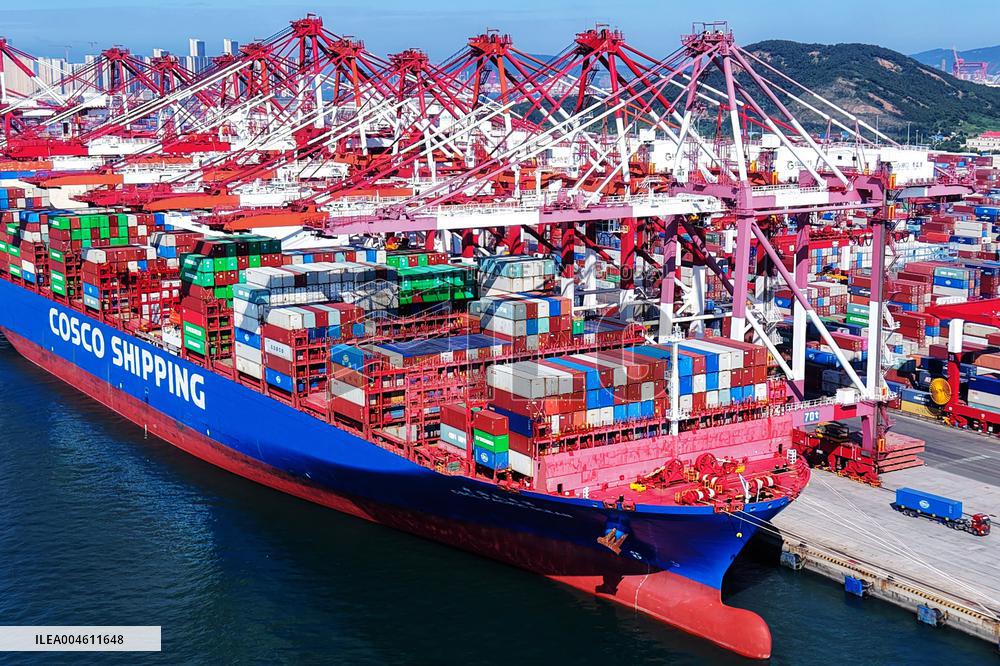 Qingdao Port Container Trade