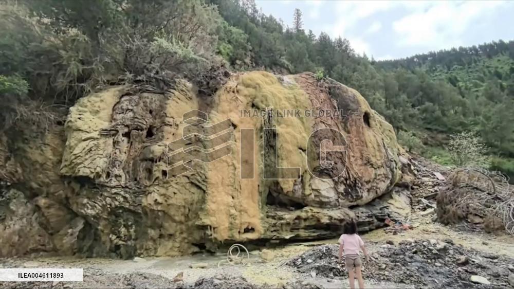 China: Surprise Geyser Eruption Along Sichuan-Tibet Highway