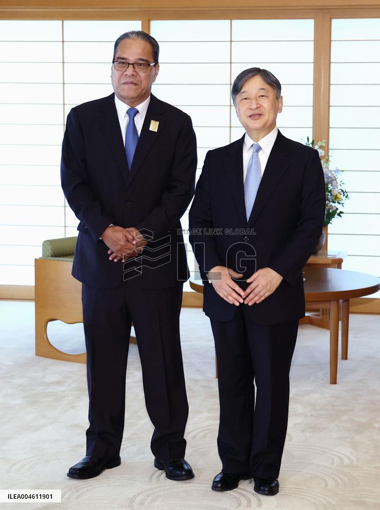 Micronesian Pres. Simina in Tokyo