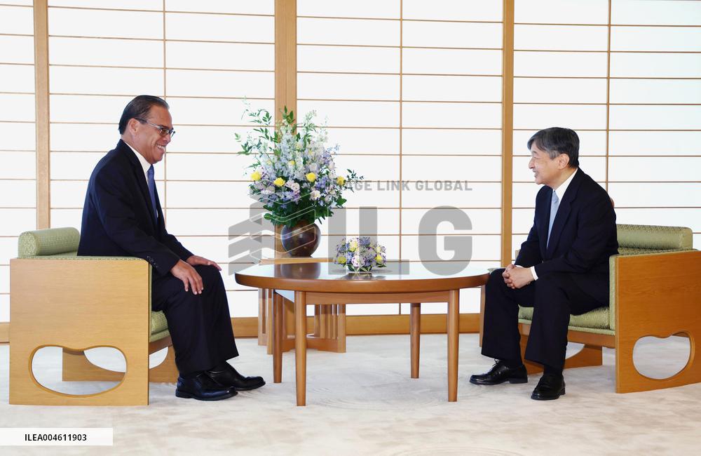 Micronesian Pres. Simina in Tokyo