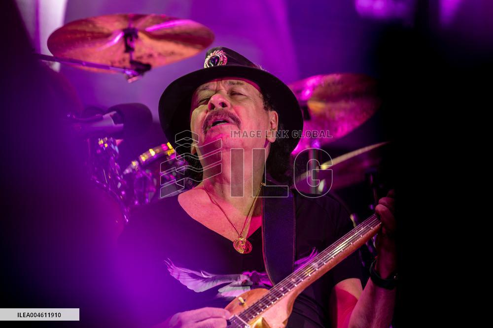Santana performs at Botanical Nights - Spain
