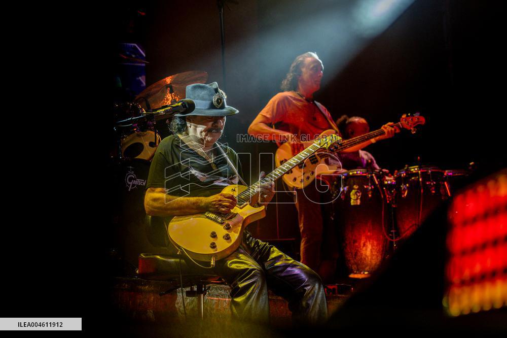 Santana performs at Botanical Nights - Spain