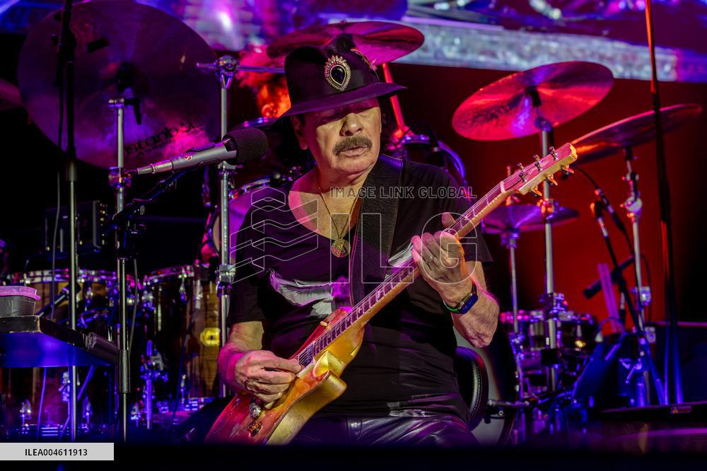 Santana performs at Botanical Nights - Spain
