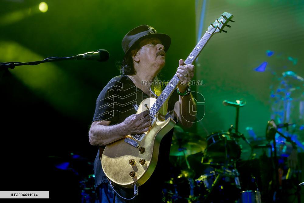 Santana performs at Botanical Nights - Spain