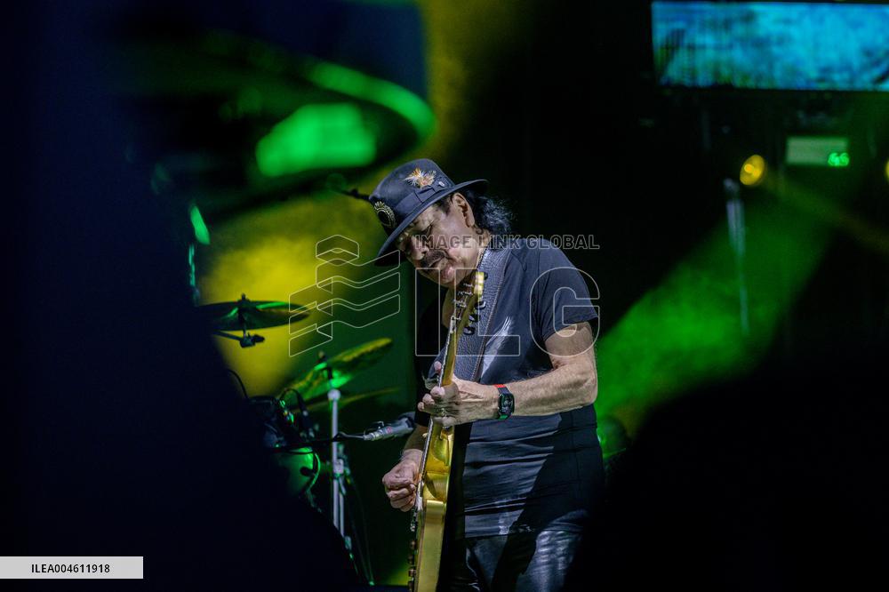 Santana performs at Botanical Nights - Spain