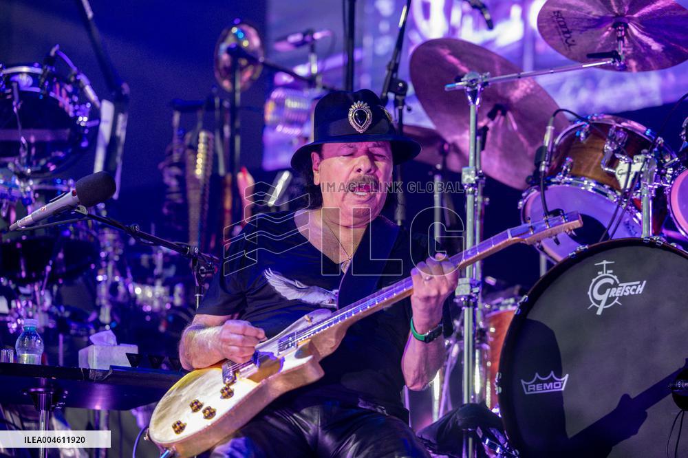 Santana performs at Botanical Nights - Spain