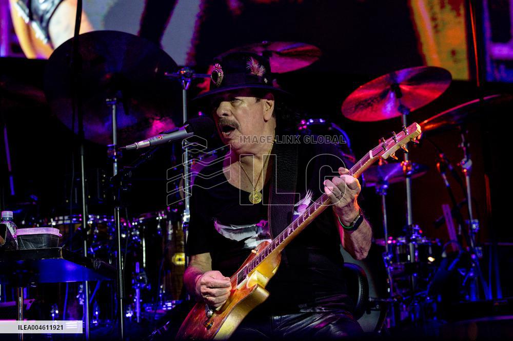 Santana performs at Botanical Nights - Spain