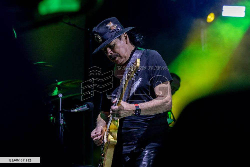 Santana performs at Botanical Nights - Spain