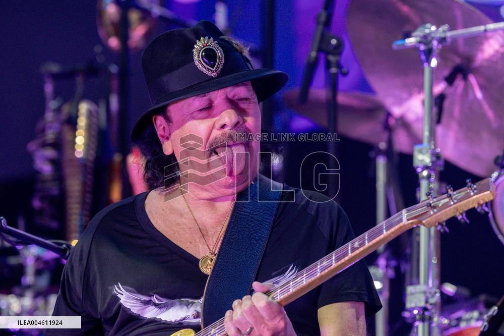Santana performs at Botanical Nights - Spain