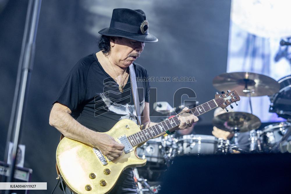 Santana performs at Botanical Nights - Spain