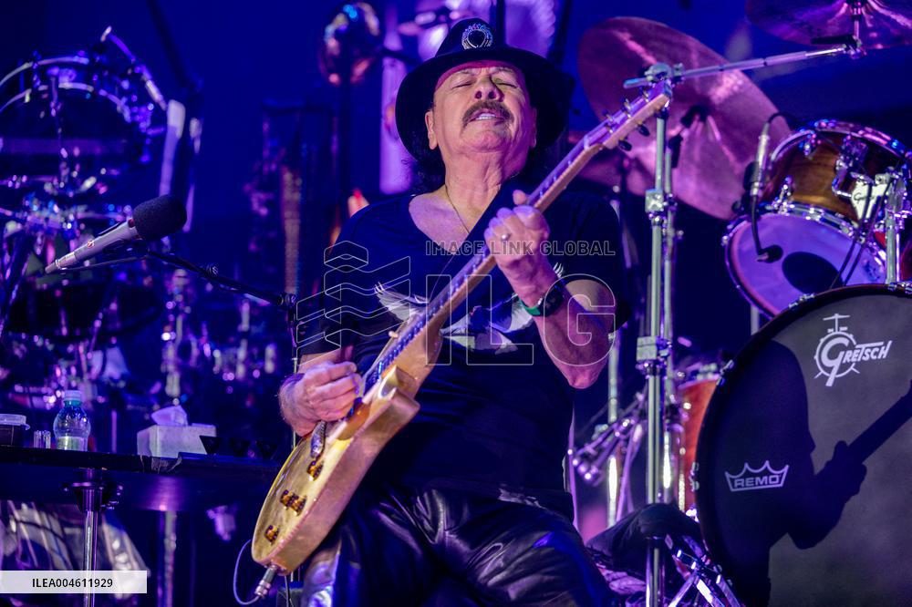 Santana performs at Botanical Nights - Spain