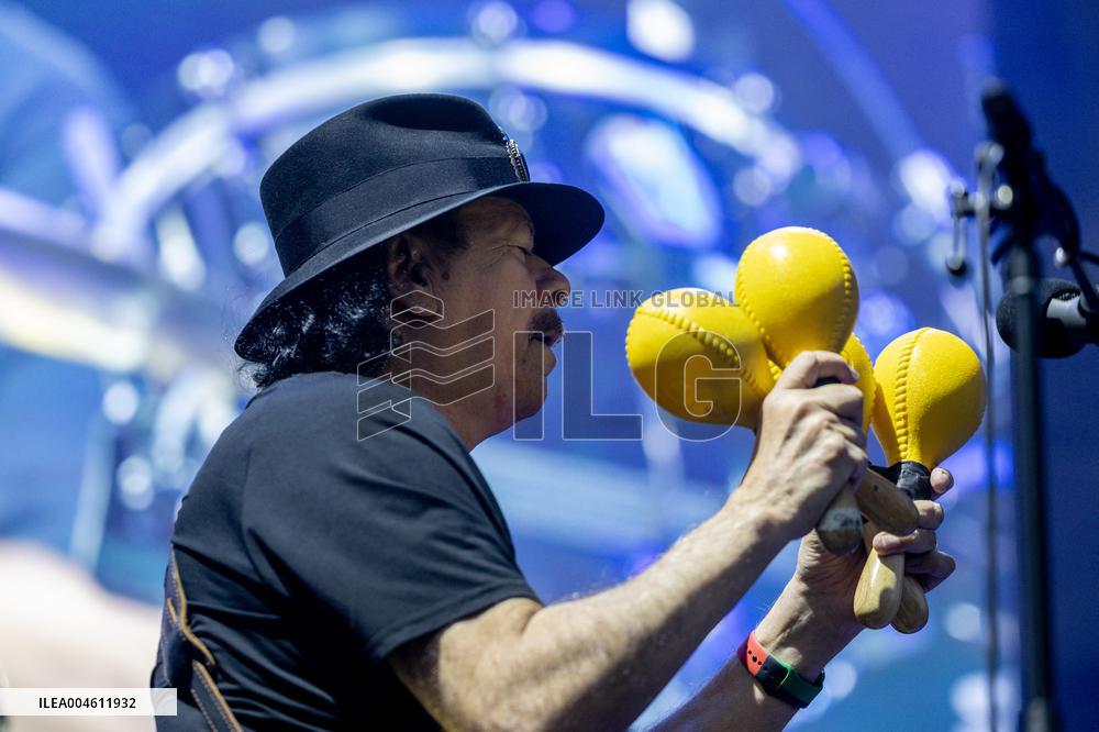 Santana performs at Botanical Nights - Spain