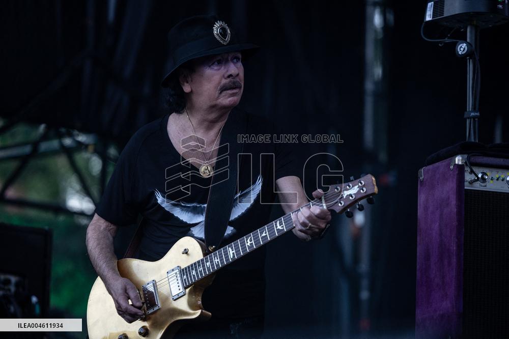Santana performs at Botanical Nights - Spain
