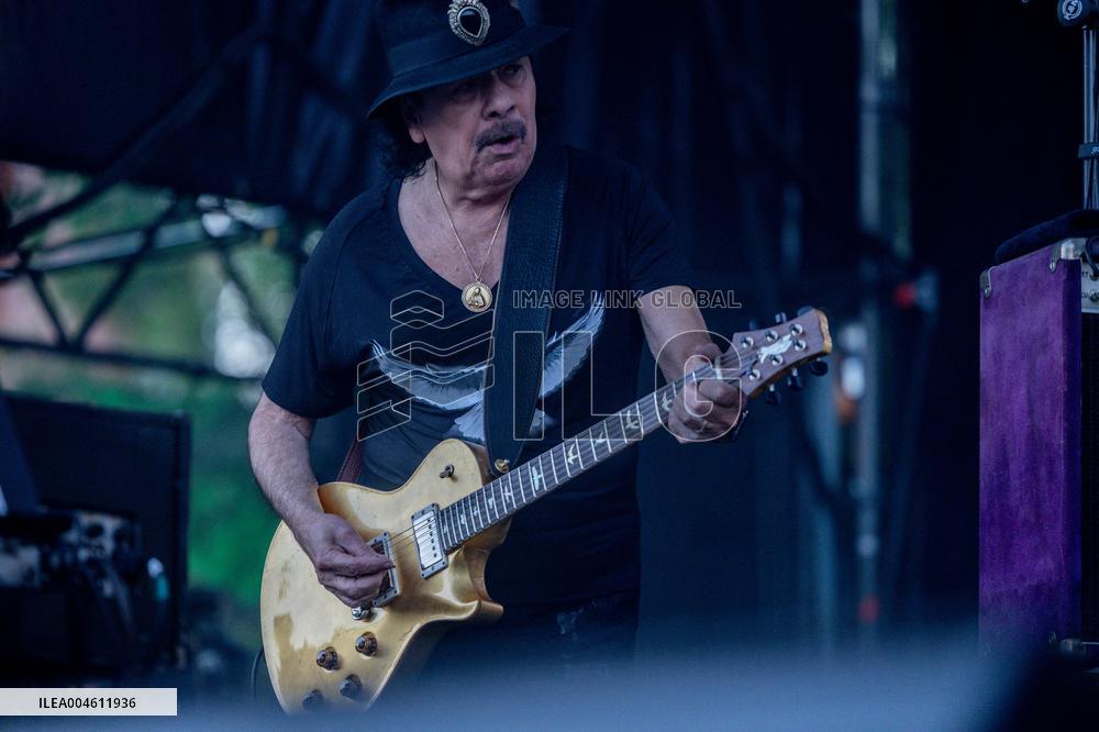 Santana performs at Botanical Nights - Spain