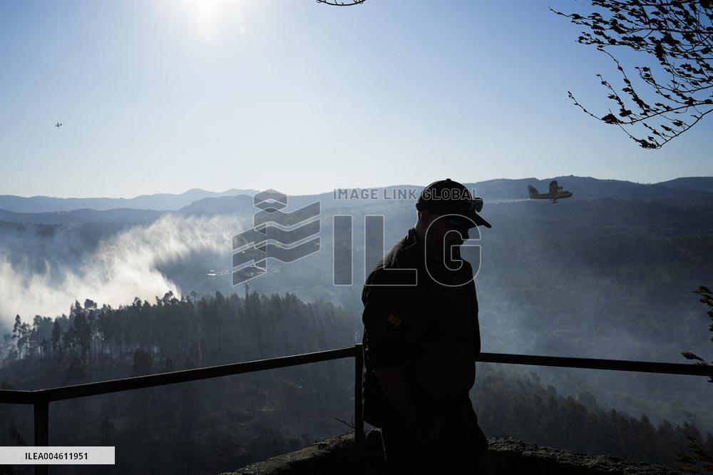 Situation 2 Declared for Active Fire in Salvaterra do Mino - Spain