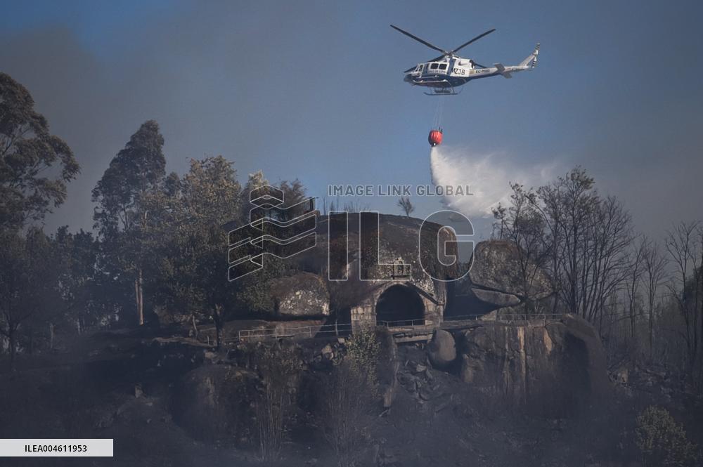 Situation 2 Declared for Active Fire in Salvaterra do Mino - Spain
