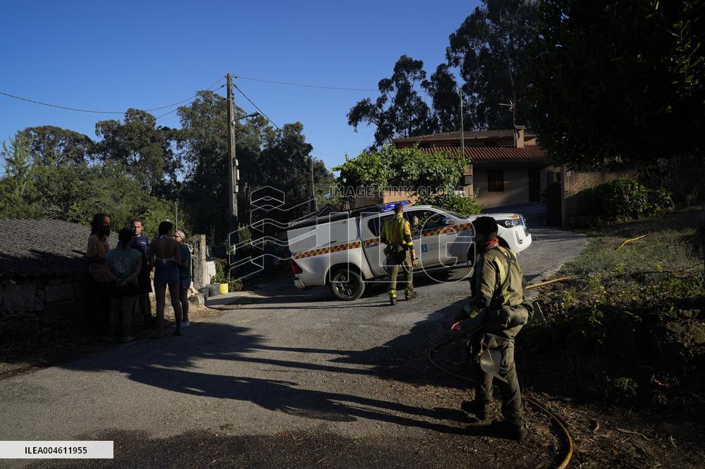 Situation 2 Declared for Active Fire in Salvaterra do Mino - Spain