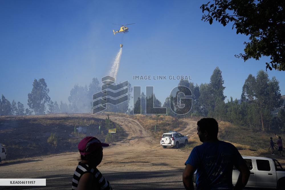 Situation 2 Declared for Active Fire in Salvaterra do Mino - Spain