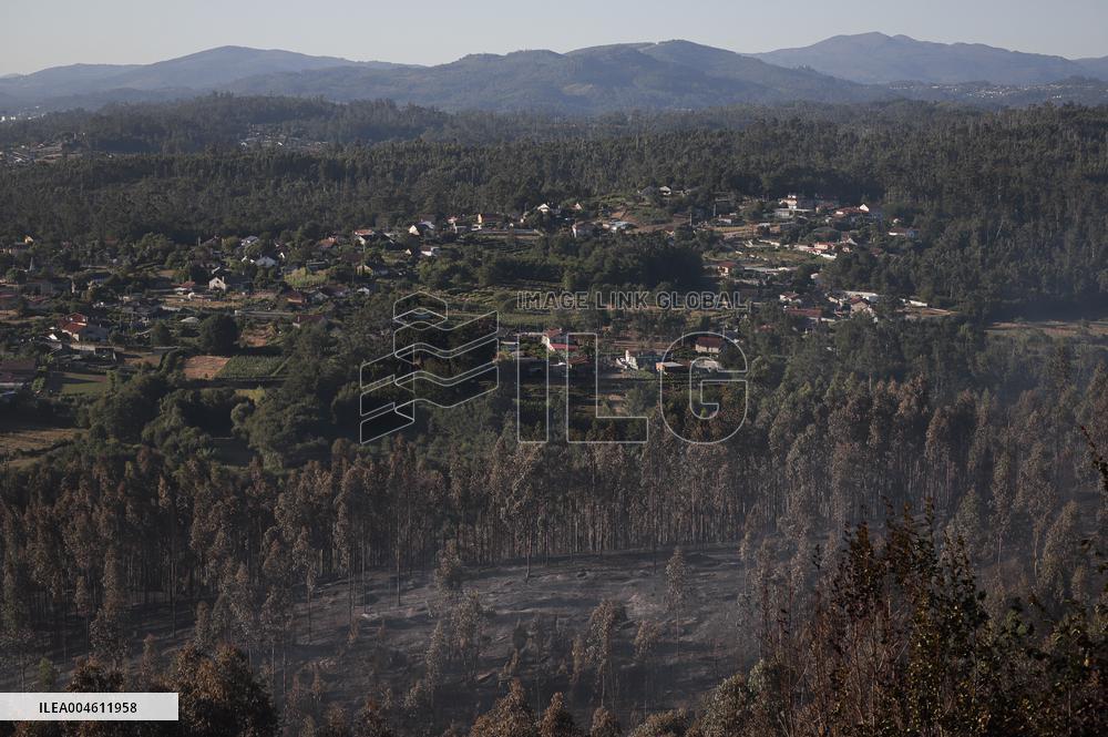 Situation 2 Declared for Active Fire in Salvaterra do Mino - Spain