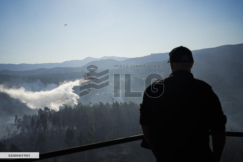 Situation 2 Declared for Active Fire in Salvaterra do Mino - Spain