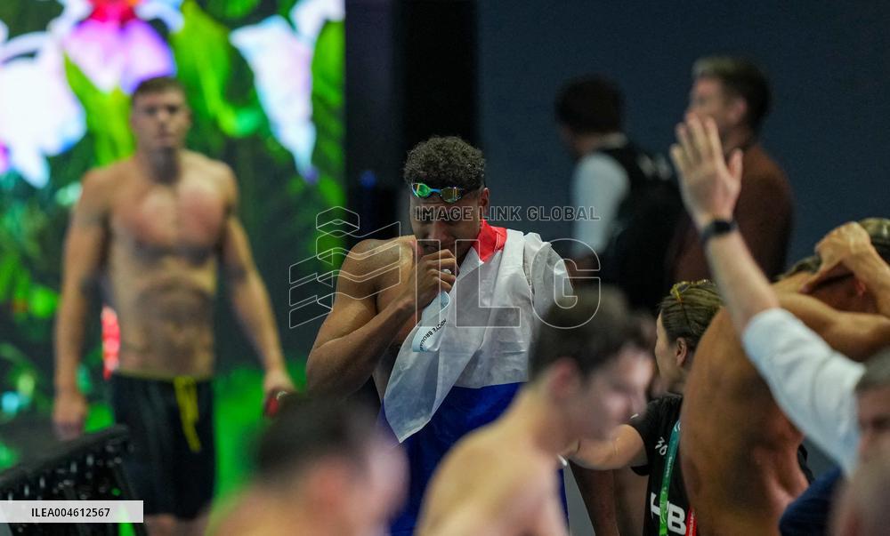 Yohann Ndoye Brouard Wins Bronze in 100 m Backstroke at World Swimming Championships - Singapore
