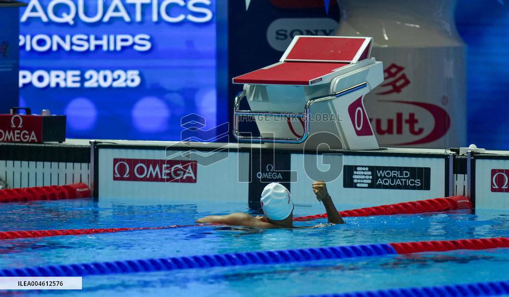 Yohann Ndoye Brouard Wins Bronze in 100 m Backstroke at World Swimming Championships - Singapore