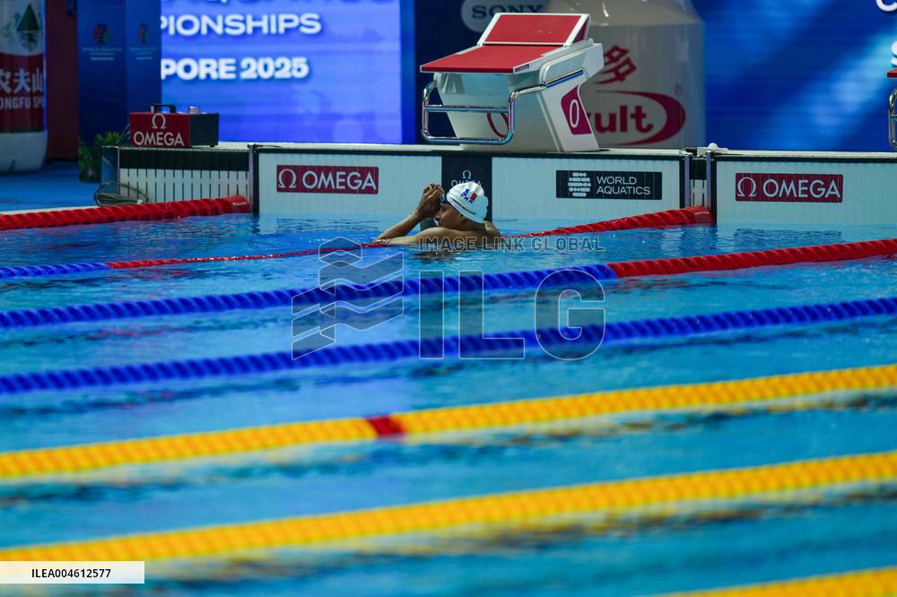 Yohann Ndoye Brouard Wins Bronze in 100 m Backstroke at World Swimming Championships - Singapore