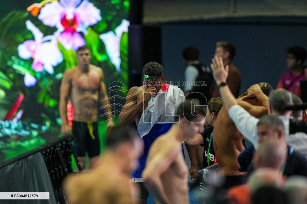 Yohann Ndoye Brouard Wins Bronze in 100 m Backstroke at World Swimming Championships - Singapore