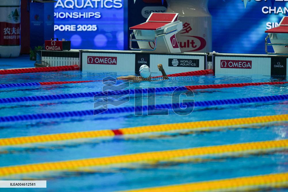 Yohann Ndoye Brouard Wins Bronze in 100 m Backstroke at World Swimming Championships - Singapore