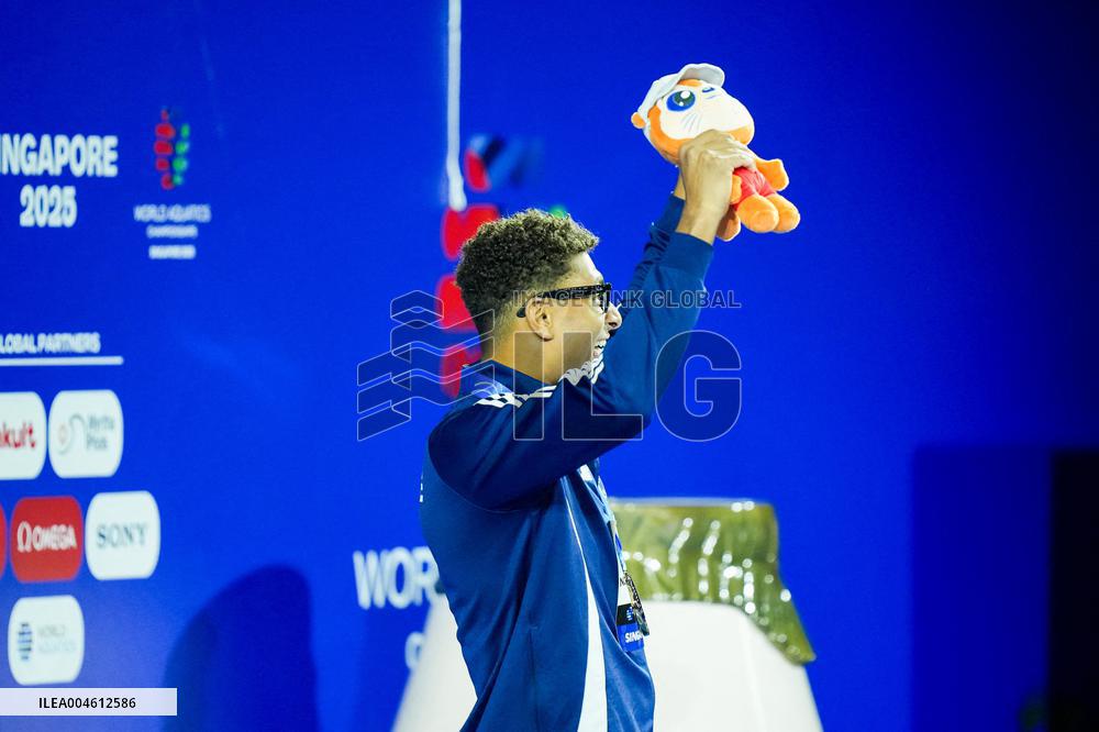 Yohann Ndoye Brouard Wins Bronze in 100 m Backstroke at World Swimming Championships - Singapore