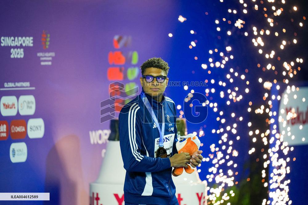 Yohann Ndoye Brouard Wins Bronze in 100 m Backstroke at World Swimming Championships - Singapore