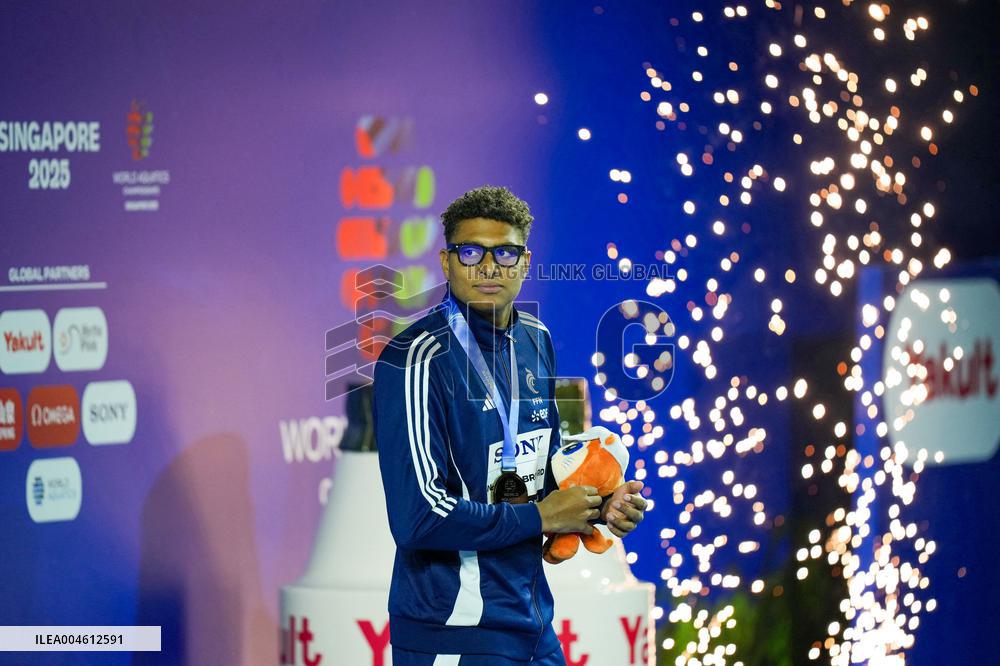 Yohann Ndoye Brouard Wins Bronze in 100 m Backstroke at World Swimming Championships - Singapore
