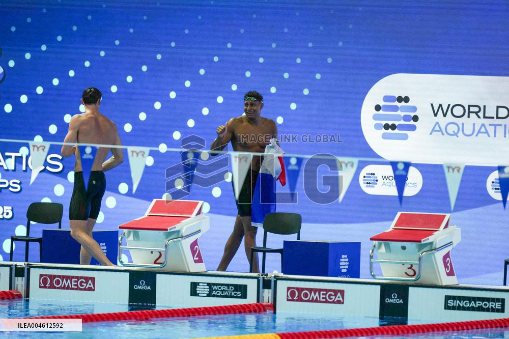 Yohann Ndoye Brouard Wins Bronze in 100 m Backstroke at World Swimming Championships - Singapore